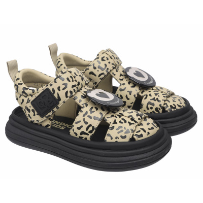 Сандалеты Indigo Kids 23-640C леопард бежевый 1